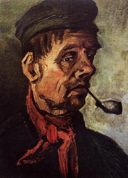 Vincent Van Gogh : Head of a Peasant with a Pipe